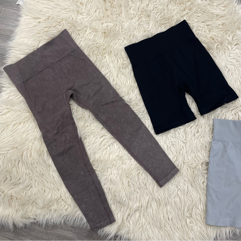 JOYLAB|OQQ lot of 1 legging + 3 biker shorts - M - Picture 2 of 8